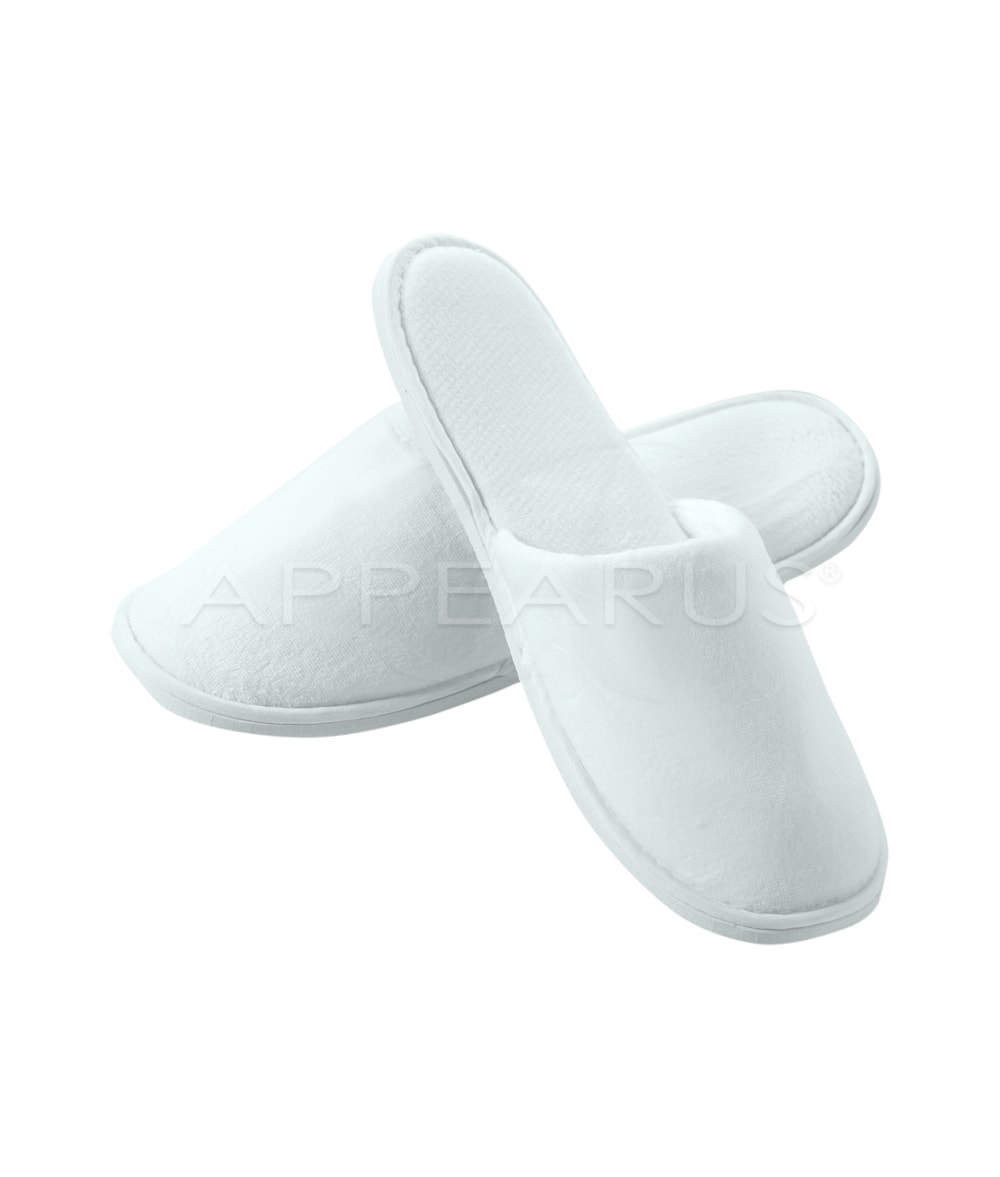 Large Closed Toe Velvet Slippers - Spa Supplies - Appearus Products